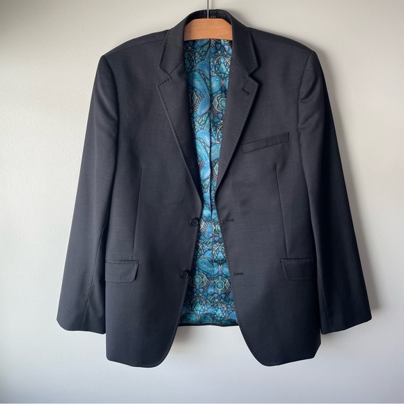 Ted Baker London Endurance 100% Wool Men’s Sports Coat Blazer Jacket Black 40S - Picture 3 of 10